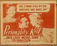 a337b PERSONALITY KID title movie lobby card '46 Anita Louise, Duane