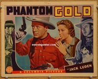 a532a PHANTOM GOLD movie lobby card '38 Jack Luden, Beth Marion