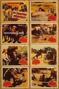 b120 PHANTOM STAGECOACH 8 movie lobby cards '57 William Bishop