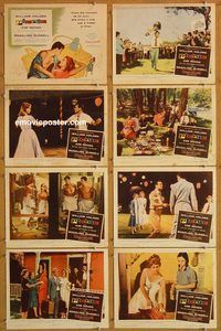 b124 PICNIC 8 movie lobby cards '56 William Holden, Kim Novak