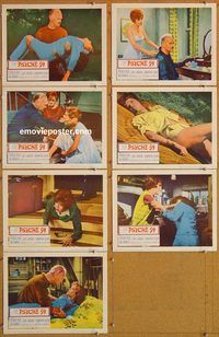b236 PSYCHE '59 7 movie lobby cards '64 Patricia Neal, Curt Jurgens