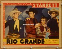 a540 RIO GRANDE movie lobby card '38 Charles Starrett, Ann Doran