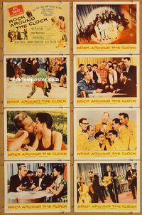 b139 ROCK AROUND THE CLOCK 8 movie lobby cards '56 Bill Haley & Comets!
