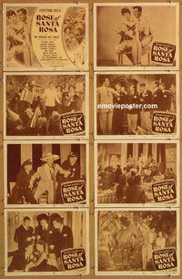 b141 ROSE OF SANTA ROSA 8 movie lobby cards '48 Hoosier Hot Shots