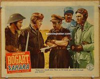 a545 SAHARA movie lobby card '43 Humphrey Bogart, World War II!