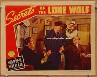 a552 SECRETS OF THE LONE WOLF movie lobby card '41 Warren William