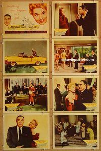 b159 SOLID GOLD CADILLAC 8 movie lobby cards '56 Judy Holliday, Douglas
