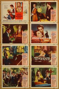 b160 SONG WITHOUT END 8 movie lobby cards '60 Bogarde, Franz Liszt
