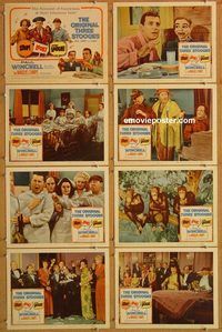 b163 STOP LOOK & LAUGH 8 movie lobby cards '60 The Three Stooges!