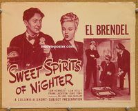 a370 SWEET SPIRITS OF NIGHTER title lobby card '41 El Brendel