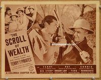 a572 TERRY & THE PIRATES Chap 6 movie lobby card '40 action serial!