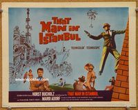 a376 THAT MAN IN ISTANBUL title lobby card '66 Horst Bucholz, Koscina
