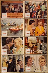 b175 THERE'S A GIRL IN MY SOUP 8 movie lobby cards '71 Goldie Hawn