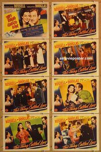 b178 THIS THING CALLED LOVE 8 movie lobby cards '41 Rosalind Russell