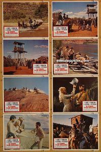b186 TIME FOR KILLING 8 movie lobby cards '67 Glenn Ford, Hamilton