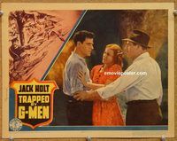 a581 TRAPPED BY G-MEN movie lobby card '37 Jack Holt, C Henry Gordon