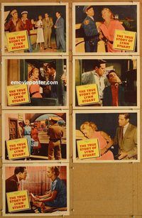 b245 TRUE STORY OF LYNN STUART 7 movie lobby cards '58 Betsy Palmer