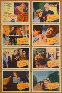 b190 TRUNK 8 movie lobby cards '61 secret shock crime mystery!
