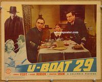 a583 U-BOAT 29 movie lobby card '39 Conrad Veidt, Emeric Pressburger