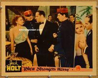 a596 WHEN STRANGERS MARRY movie lobby card '33 supersexy Lilian Bond