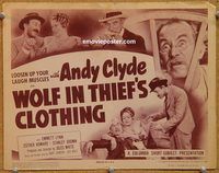 a396 WOLF IN THIEF'S CLOTHING title lobby card '43 Andy Clyde