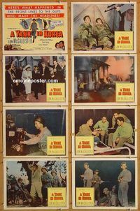 b218 YANK IN KOREA 8 movie lobby cards '51 Lew Landers, Lon McCallister
