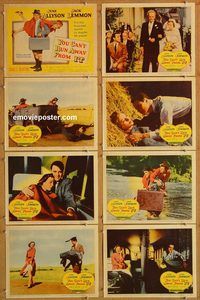 b219 YOU CAN'T RUN AWAY FROM IT 8 movie lobby cards '56 Lemmon, Allyson