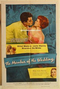 a792 MEMBER OF THE WEDDING one-sheet movie poster '53 Ethel Waters, Harris