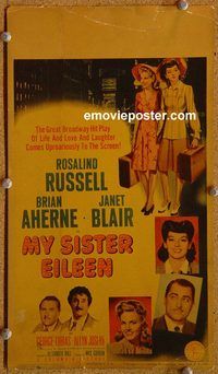 a057 MY SISTER EILEEN mini window card movie poster '42 Rosalind Russell