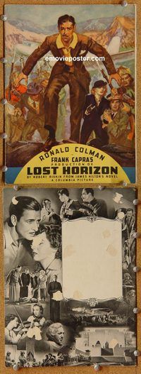 a054 LOST HORIZON movie program '37 Ronald Colman, Capra
