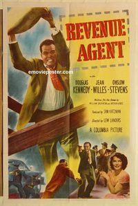 a836 REVENUE AGENT one-sheet movie poster '50 Lyle Talbot, tax collector!