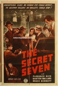 a851 SECRET SEVEN one-sheet movie poster '40 Florence Rice, MacLane