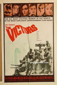 a896 VICTORS one-sheet movie poster '64 Vince Edwards, Albert Finney