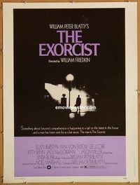 d568 EXORCIST 30x40 movie poster '74 William Friedkin, Von Sydow
