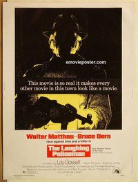 d576 LAUGHING POLICEMAN 30x40 movie poster '73 Walter Matthau