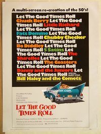 d577 LET THE GOOD TIMES ROLL 30x40 movie poster '73 Chuck Berry