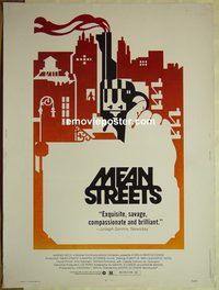 d578 MEAN STREETS 30x40 movie poster '73 Robert De Niro, Keitel