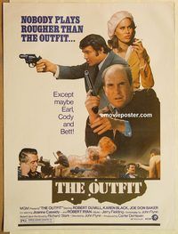 d583 OUTFIT 30x40 movie poster '73 Robert Duvall, Joe Don Baker