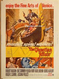 d602 VENETIAN AFFAIR 30x40 movie poster '67 Robert Vaughn, Karloff