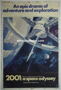 d325 2001 A SPACE ODYSSEY 40x60 movie poster '68 Stanley Kubrick