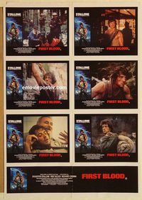 d320 FIRST BLOOD Australian lobby card movie poster '82 Stallone as Rambo!