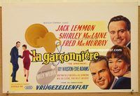 d138 APARTMENT Belgian movie poster '60 Billy Wilder, Jack Lemmon