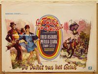 d150 FINIAN'S RAINBOW Belgian movie poster '68 Fred Astaire, Clark
