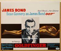 d155 GOLDFINGER Belgian movie poster '64 Sean Connery as James Bond