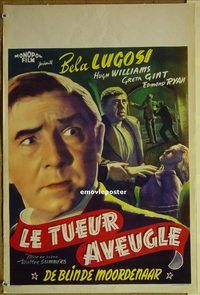 d160 HUMAN MONSTER Belgian movie poster R50s Bela Lugosi