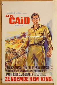 d165 KING RAT Belgian movie poster '65 WW II, George Segal, Fox