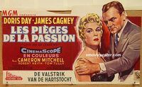 d170 LOVE ME OR LEAVE ME Belgian movie poster '55 Doris Day, Cagney