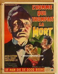 d174 MAN WHO COULD CHEAT DEATH Belgian movie poster '59 Hammer