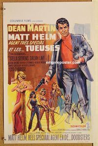 d197 SILENCERS Belgian movie poster '66 Dean Martin, Stella Stevens