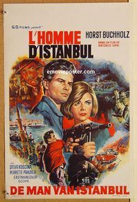 d206 THAT MAN IN ISTANBUL Belgian movie poster '66 Horst Bucholz